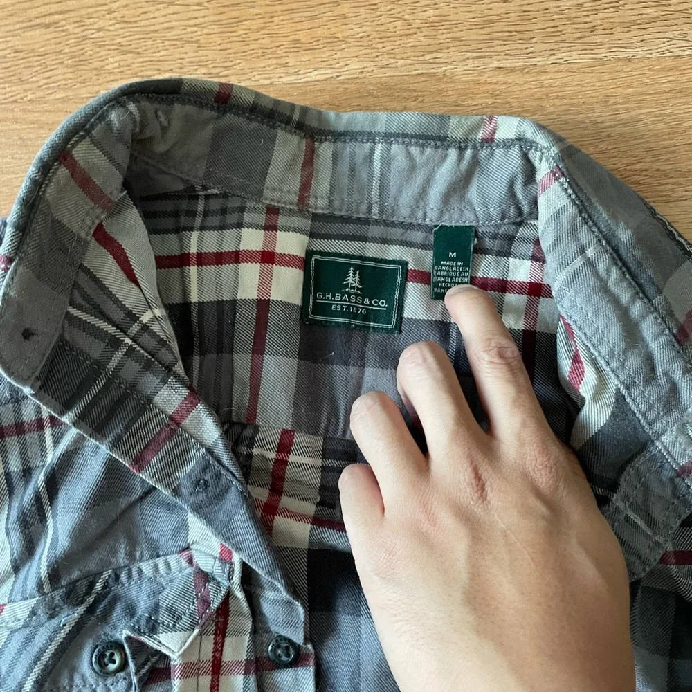 G.H. Bass Flannel Men’s or Women’s Oversized - Picture 5 of 6